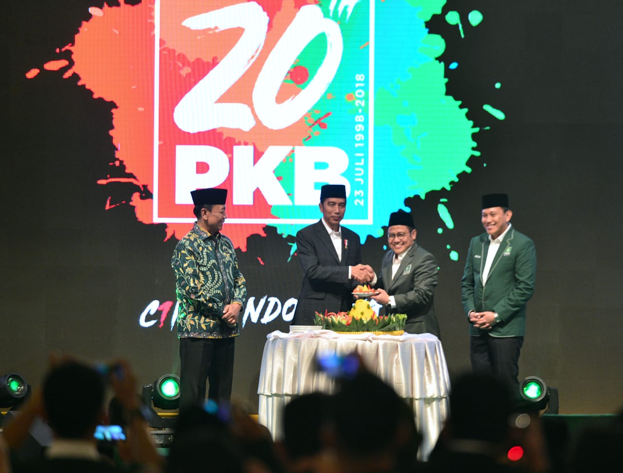 Hadiri Harlah PKB, Presiden Cerita Mendayung Bersama Cak Imin