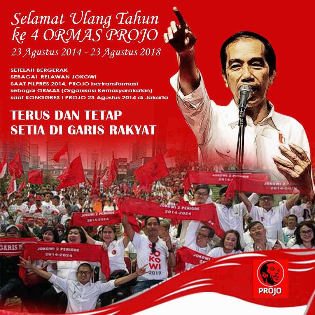 Projo Ultah Ke 4: Tetap dan Terus Setia Di Garis Rakyat