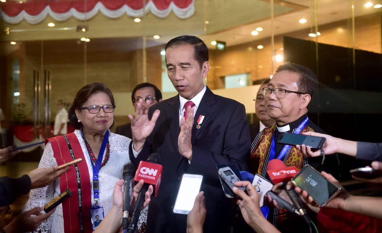 Silaturahmi dengan Pengurus PGI, Presiden Sampaikan Optimisme Bangsa