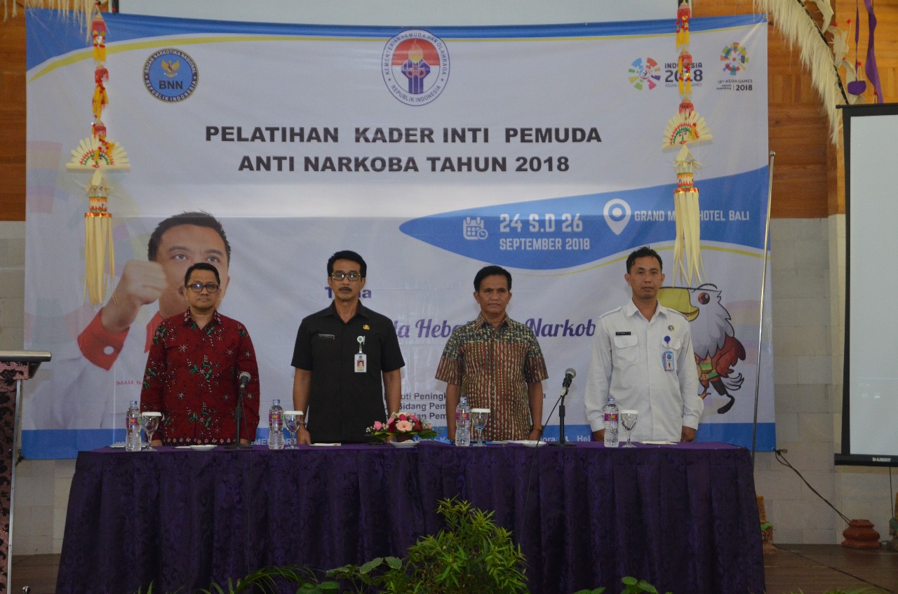 Kemenpora Latih Kader Inti Pemuda Anti Narkoba