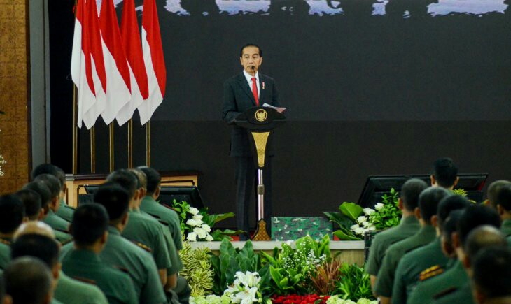 Presiden Jokowi Imbau TNI Rencanakan Program Pertahanan Keamanan