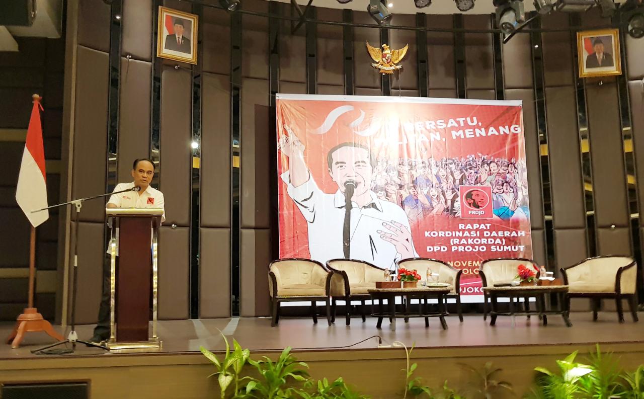 Rakorda Projo Sumut Solid untuk Jokowi Lagi