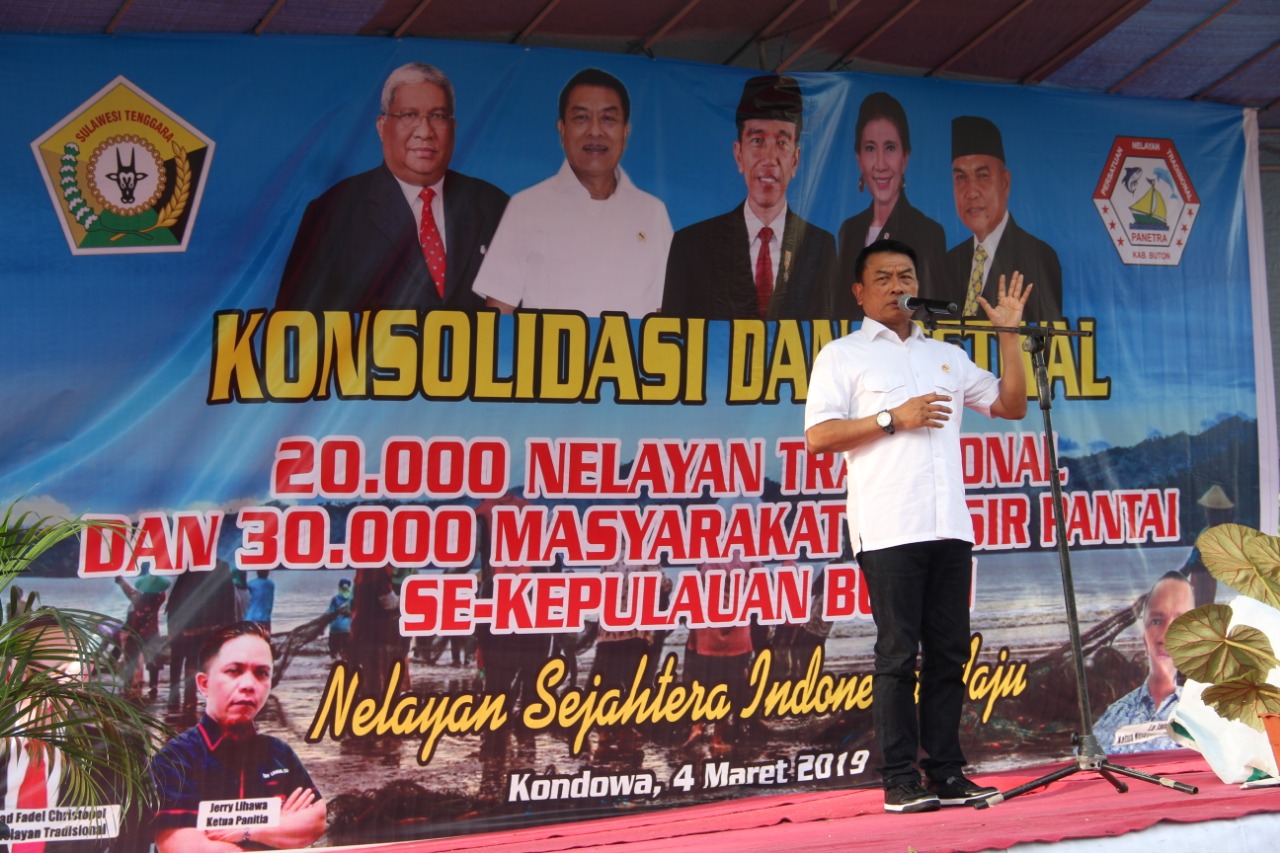 Curhat Nelayan Tradisional Buton ke Moeldoko: Wilayah Tangkap Diserobot Kapal Besar
