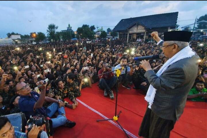 Ma’ruf Amin Minta Banser Bela NKRI dan Kiai