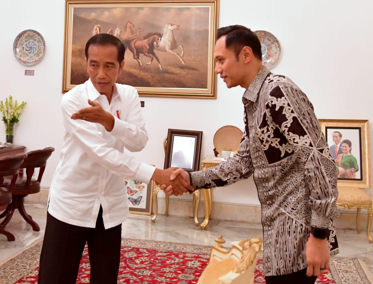 Setelah Bertemu Jokowi, AHY Mengharap Semua Pihak Dewasa Sikapi Hasil Resmi KPU