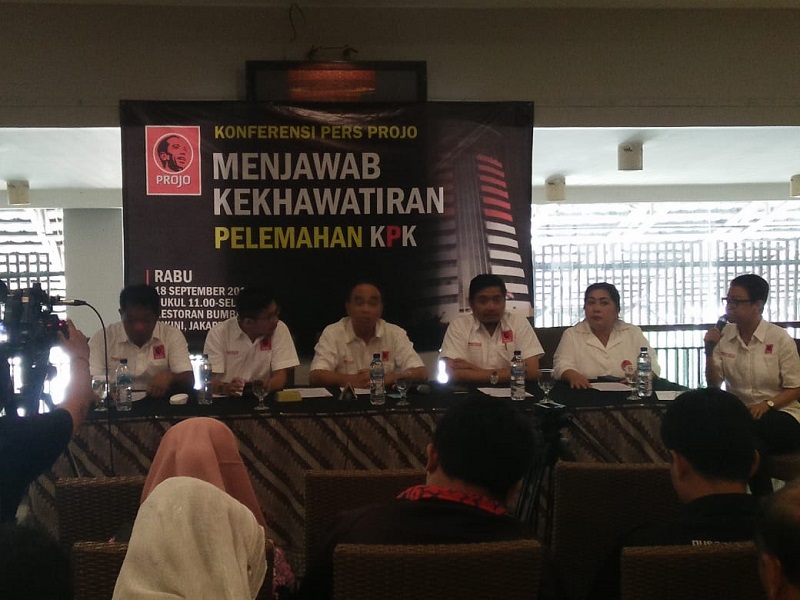 PROJO: Revisi Undang-Undang KPK Membawa Optimisme Dalam Pemberantasan Korupsi