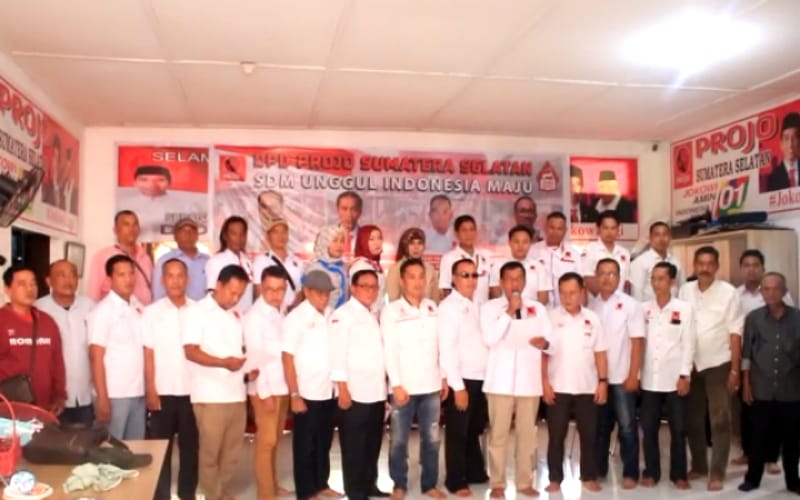Konferensi Pers DPD Projo Sumatera Selatan, Jumat (4/10/2019)