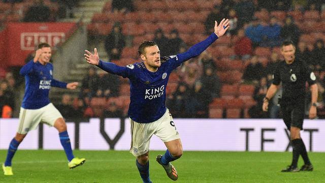 Leicester Bantai Southampton, Vardy Top Skor Sementara Liga Inggris