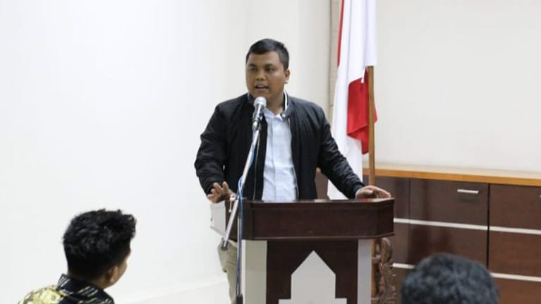 Koordinator Nasional Himpunan Aktivis Milenial Indonesia, Asip Irama (Foto: Serikatnews)