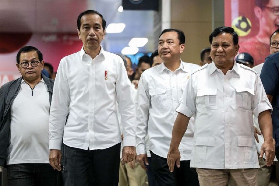 Presiden Jokowi dan Prabowo © Kompas