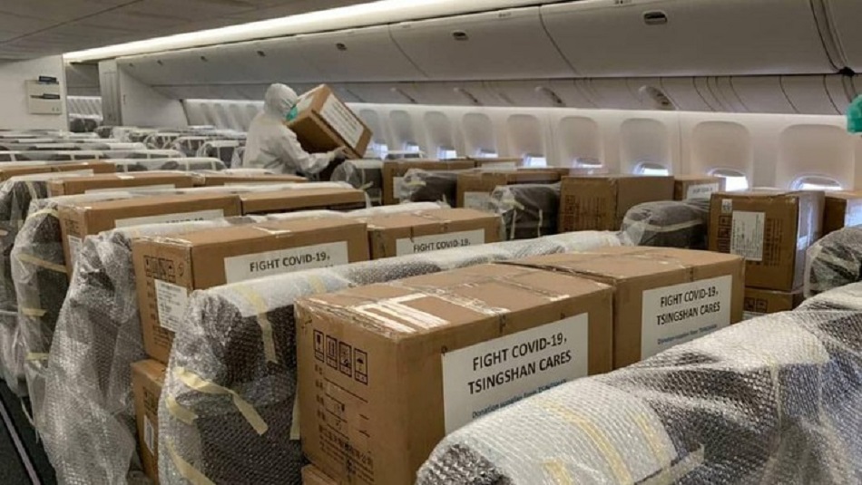 Boeing 777 bawa 40 ton alat kesehatan untuk penanganan Covid-19. © Istimewa