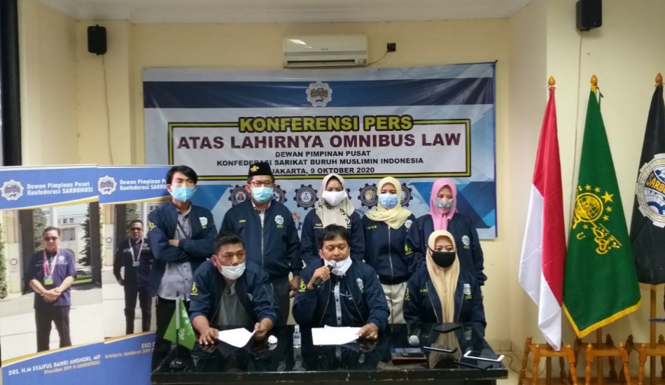 K-Sarbumusi Menolak Undang-Undang Cipta Kerja Kluster Ketenagakerjaan