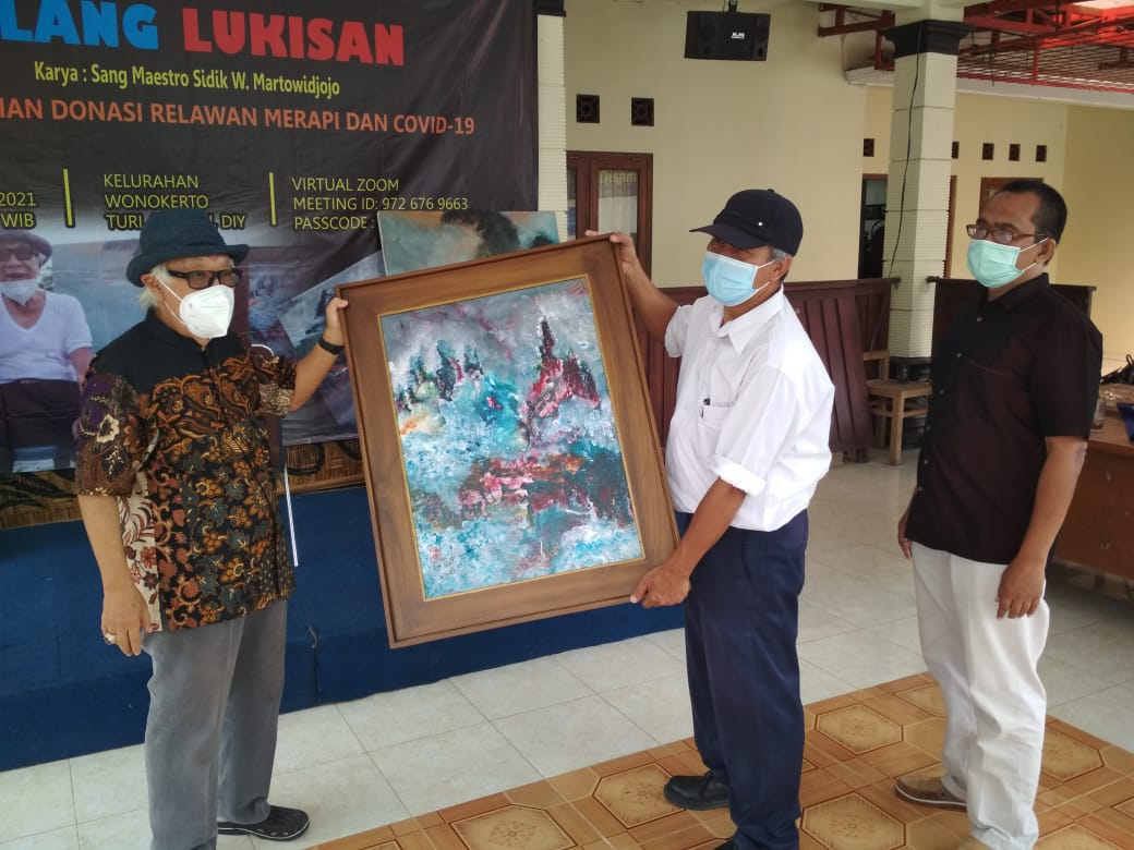 Lo Hengky Senjaya Menangi Lukisan ‘Merapi’ Karya Maestro Sidik