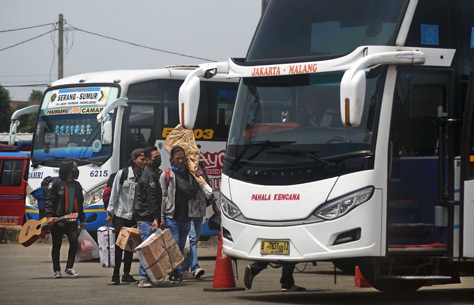 Ilustrasi mudik antar provinsi lewat jalur darat (Foto: Antara)