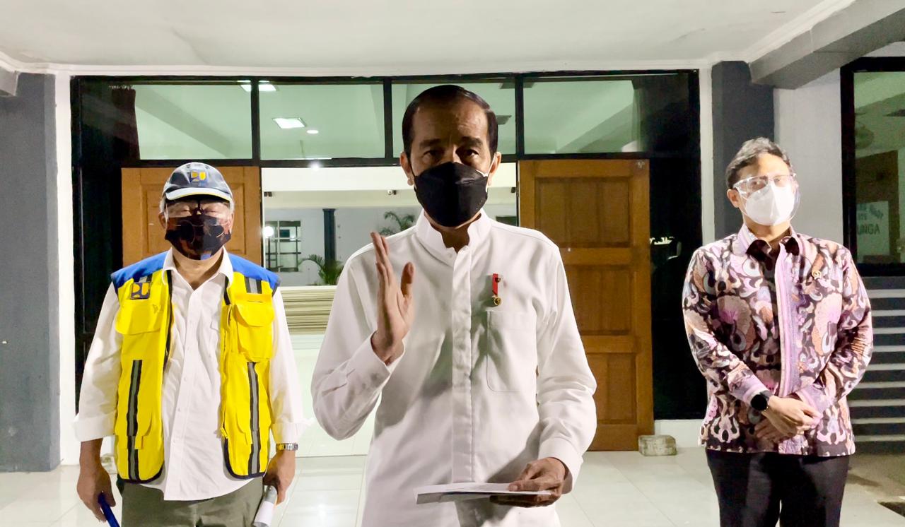 Antisipasi Tambahan Kebutuhan RS, Presiden Pastikan Kesiapan Asrama Haji Pondok Gede