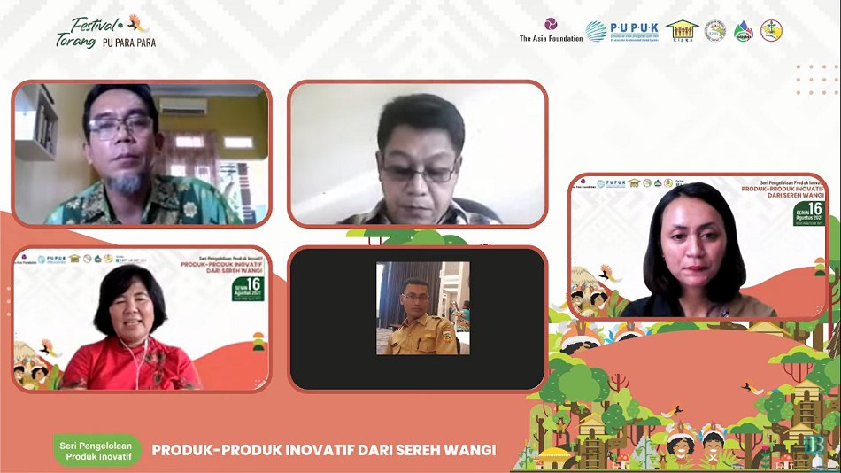 Para pemateri dalam acara Seri Diskusi Pengelolaan Produk Inovatif Pangan Papua: Festival Torang Pu Para Para, Senin (16/8). (Foto: Ist/Serikat News)