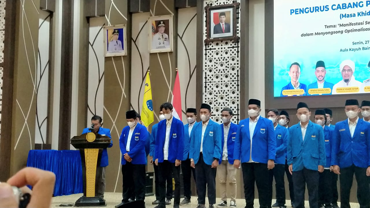 Pengurus PMII Kota Banjarmasin 2021-2022 Resmi Dilantik