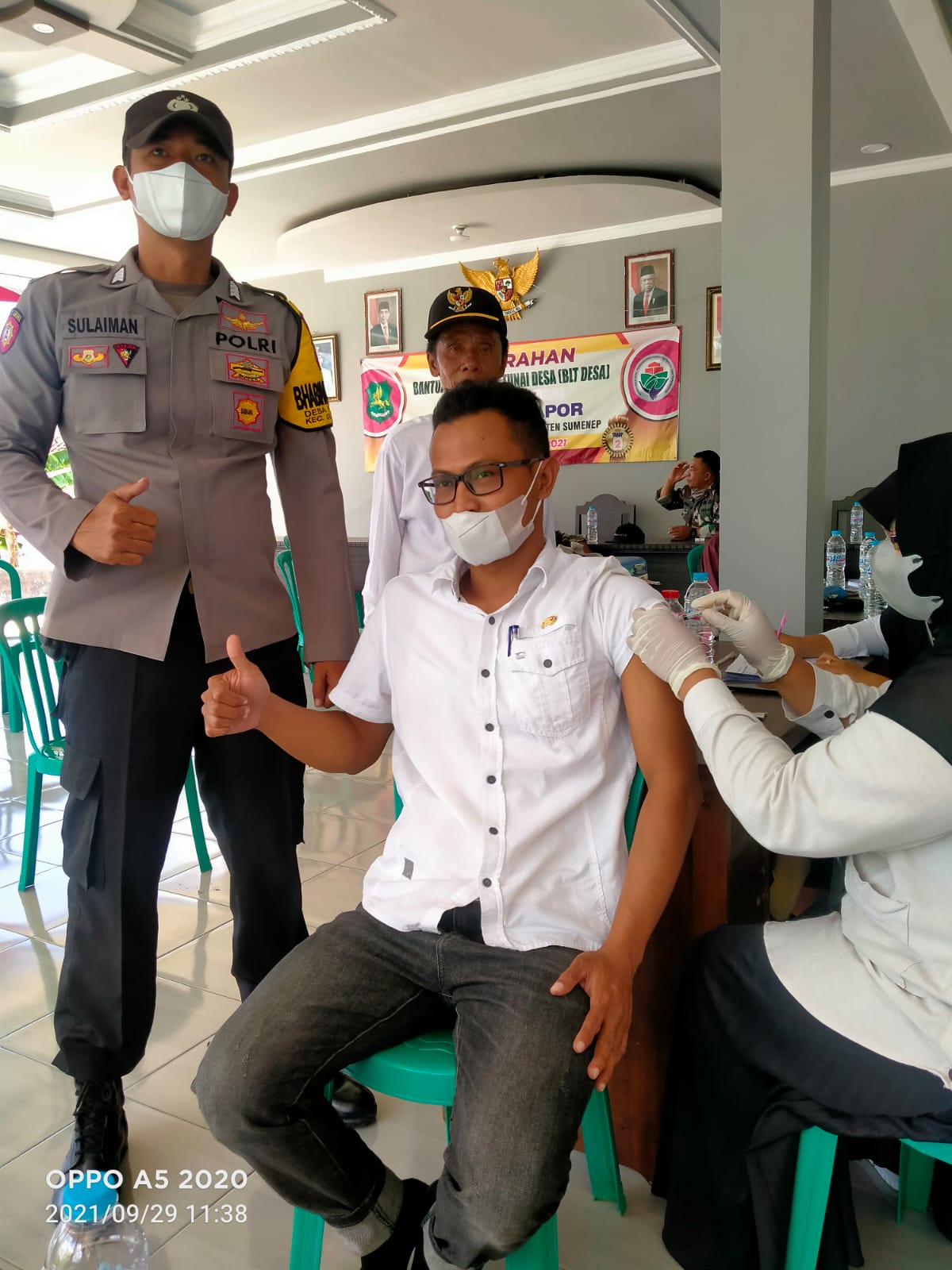 Demi Kemanusiaan, Pemdes Pordapor Selenggarakan Vaksinasi
