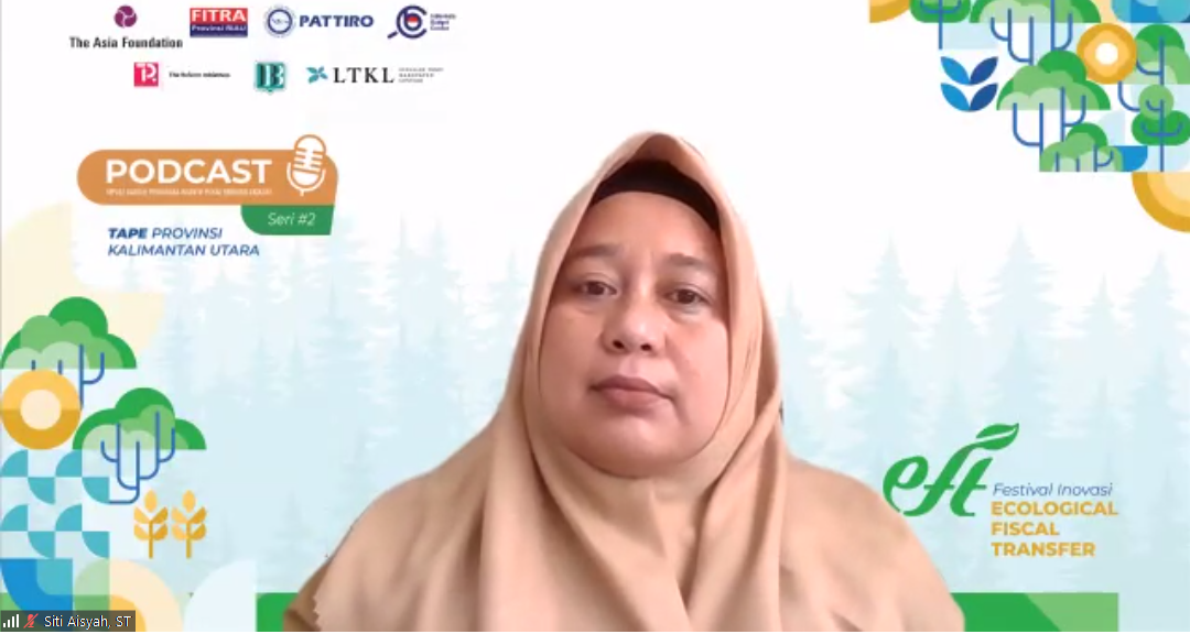 Bappeda Litbang Kabupaten Tana Tidung, Siti Aisyah, ST dalam Podcast Seri 2, TAPE Provinsi Kalimantan Utara, Selasa (28/9). (Foto: Ist/Serikat News)