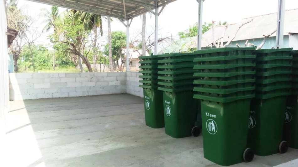 Sarana dan prasarana Tempat Penampungan Sementara/Pusat Daur Ulang (TPS/PDU) sampah. (Foto: KKP)