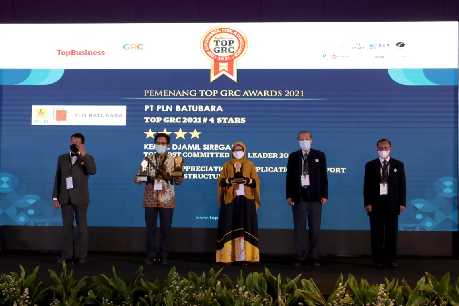 Sukses Kelola Manajemen Risiko, PLN Group Borong 11 Penghargaan TOP GRC Awards 2021