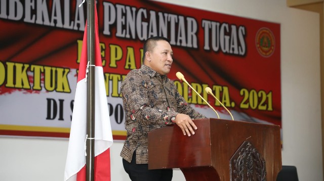 Bupati Sampang Jadi Pemateri Pembekalan Siswa Bintara Polri di SPN Polda Jatim