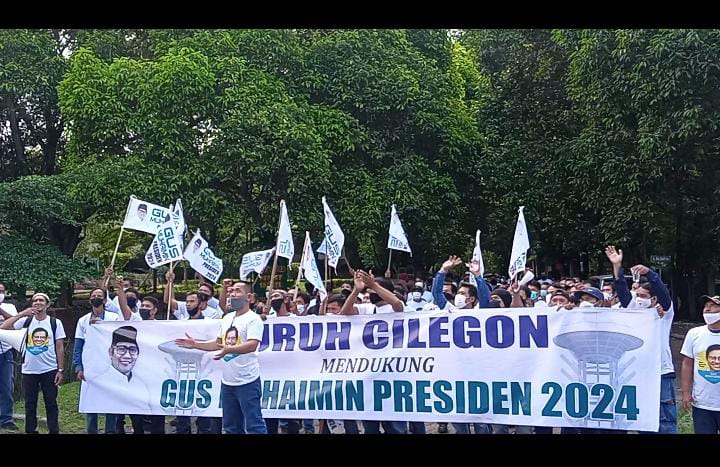Buruh Kota Cilegon Banten Deklarasikan Diri Dukung Gus Muhaimin Iskandar Presiden 2022
. (Foto: Istimewa) 