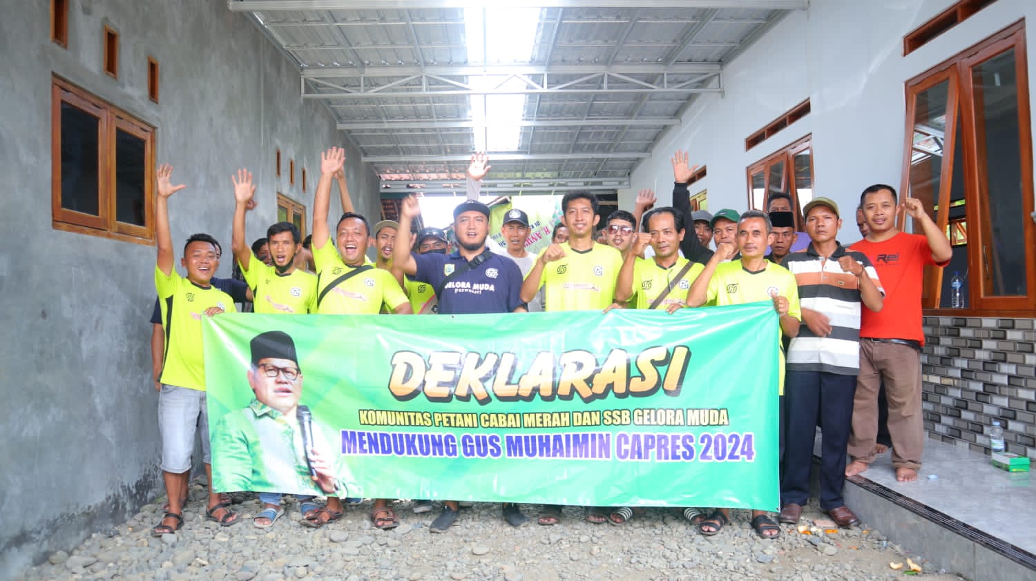 Deklarasi Gus Muhaimin Presiden 2024 diselenggarakan di Sekretariat Sekolah Sepak Bola (SSB) Kabupaten Pemalang. (Foto: Istimewa) 