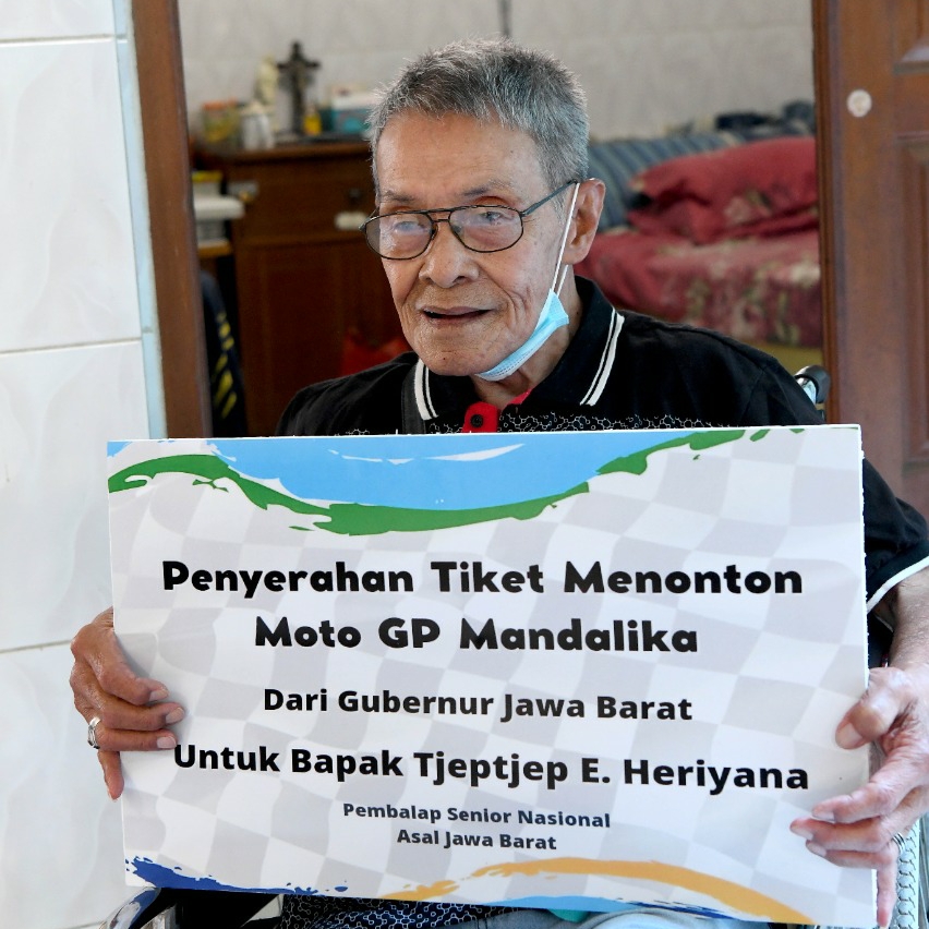 Legenda balap motor Indonesia asal Jawa Barat Tjetjep Heriyana.