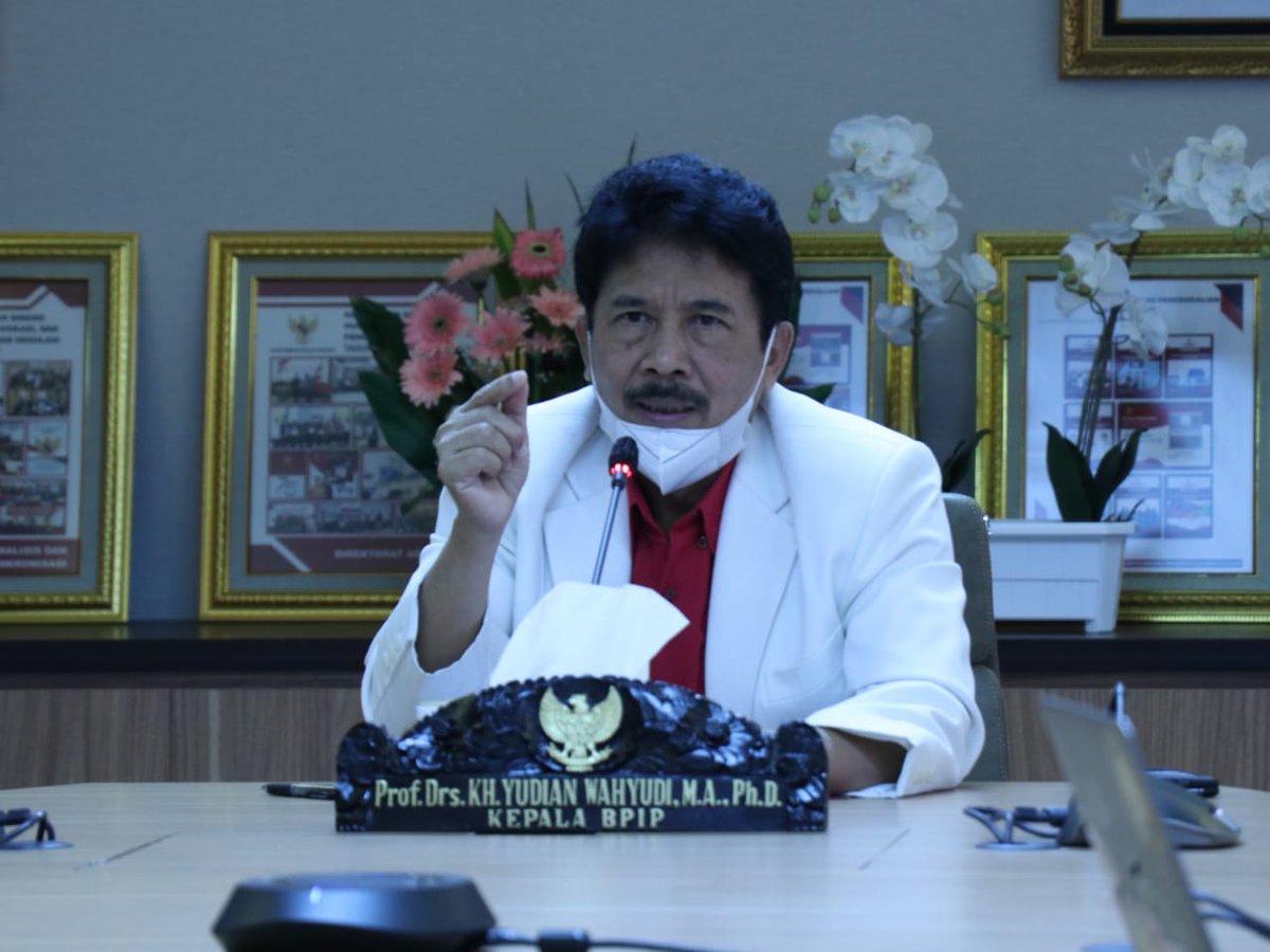 Kepala Badan Pembinaan Ideologi Pancasila, Prof. Drs KH. Yudian Wahyudi MA.,Ph.D (Foto: Twitter.com/BPIPRI).