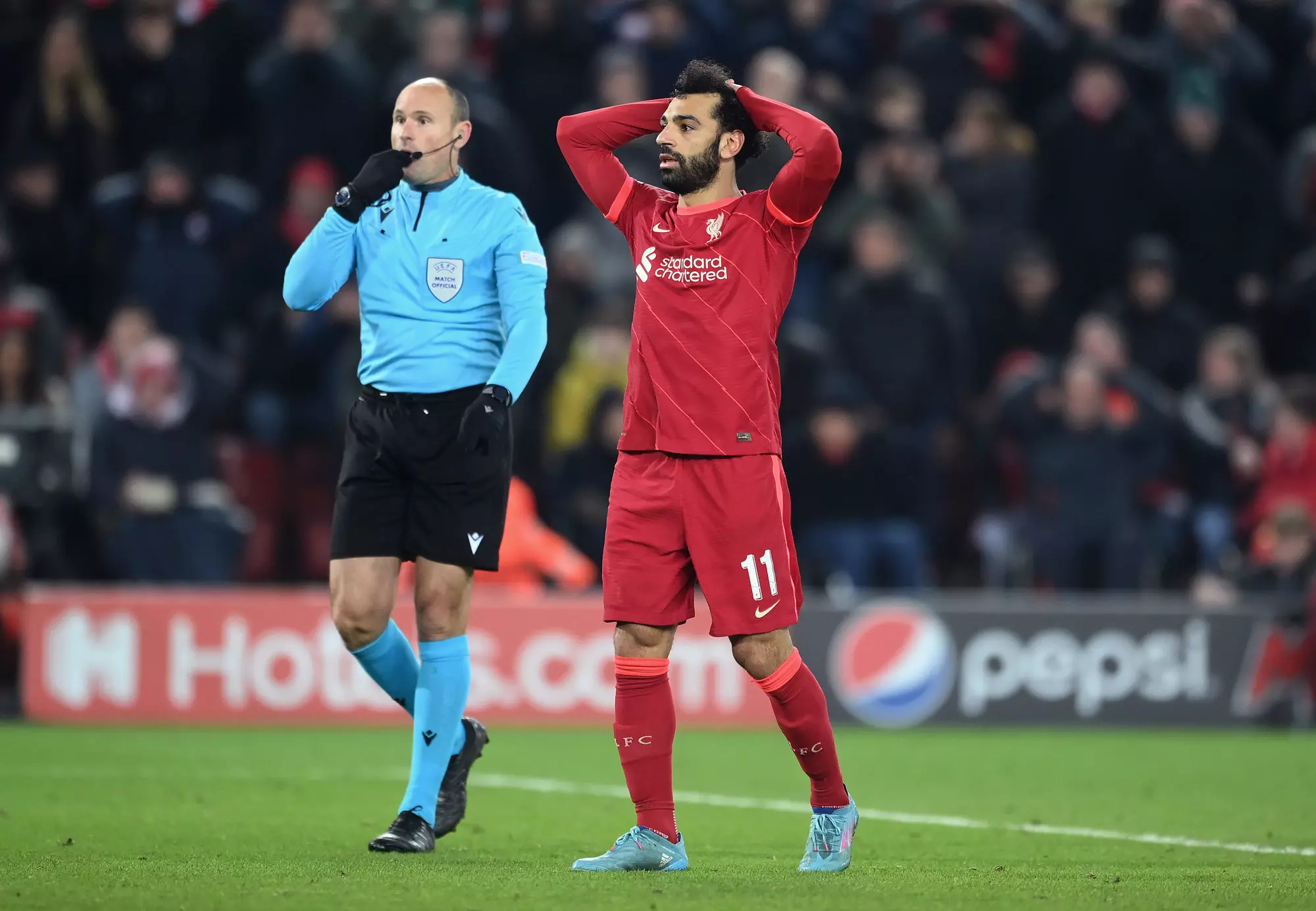 Mohammad Salah dalam pertandingan Liverpool vs Inter Milan (Foto: thesportsman.com).