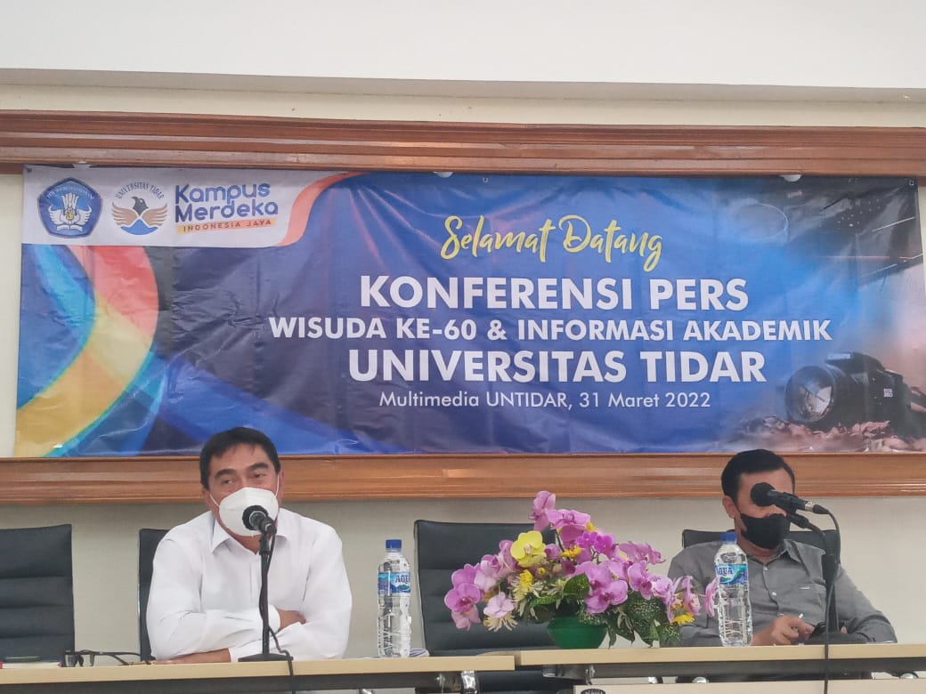Konferensi pers wisuda ke-60 dan informasi akademik Universitas Tidar Magelang. (Foto: Ida/Serikat News)