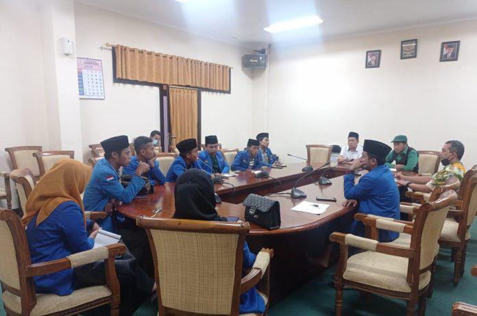 Audensi PMII Sampang (Foto: Diwan/Serikat News) 