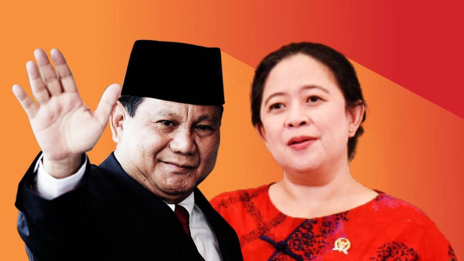 Prabowo Subianto dan Puan Maharani. (Foto: Ilustrasi Istimewa)