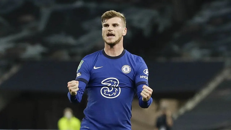 Timo Werner, penyerang Chelsea (Foto: AP Photo)