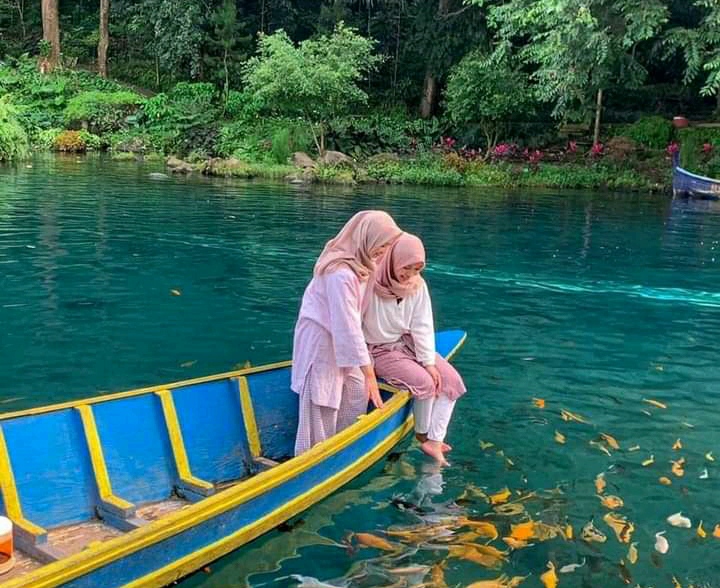 Situ Cipanten Majalengka menjadi icon buruan para wisatawan untuk bersuka ria dan mengabadikan momen liburan. (Foto: Istimewa) 