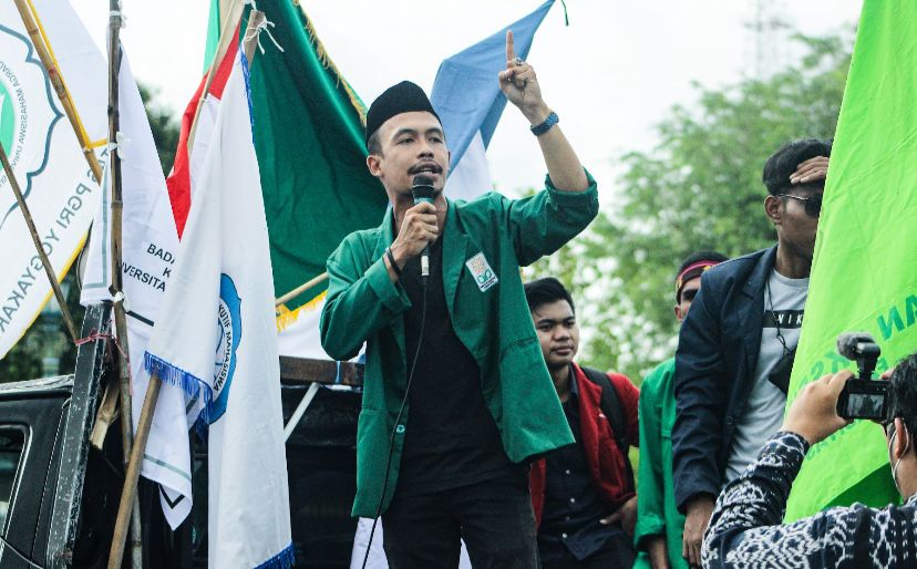Presiden Mahasiswa UIN Sunan Kalijaga Yogyakarta, Syaidurrahman Alhuzaify. (Foto: Serikatnews.com)