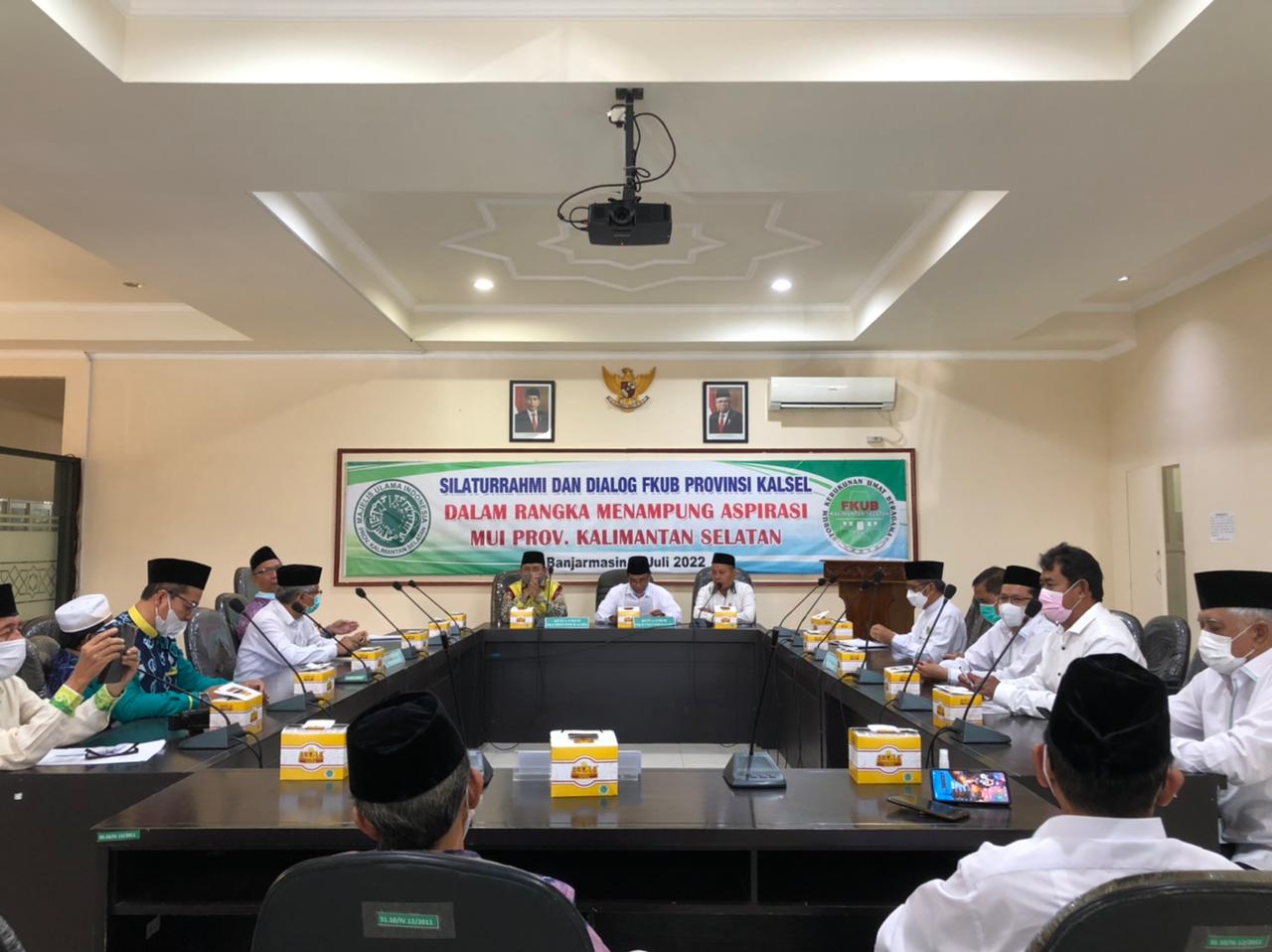 Silaturrahmi dan dialog FKUB bersama MUI Kalsel, Rabu (6/7/2022).(Foto: Istimewa) 
