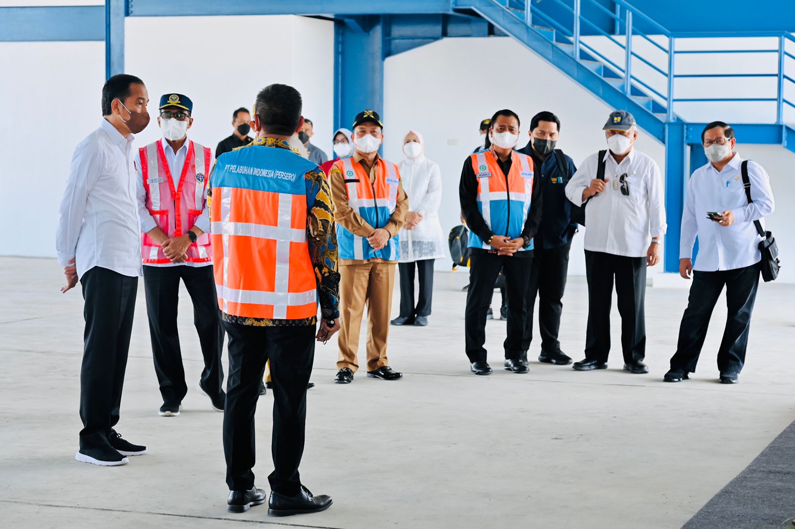 Presiden Jokowi meresmikan pembangunan Terminal Kijing Pelabuhan Pontianak yang terletak di Kabupaten Mempawah, Provinsi Kalimantan Barat, pada Selasa, 9 Agustus 2022. (Foto: Laily Rachev/Biro Pers Sekretariat Presiden)