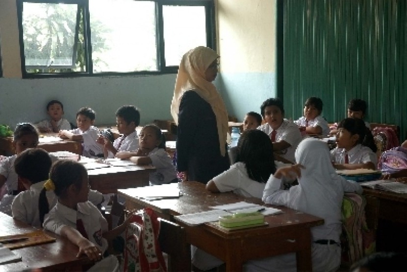 Ilustrasi suasana pelajar di kelas. (Foto: Republika)