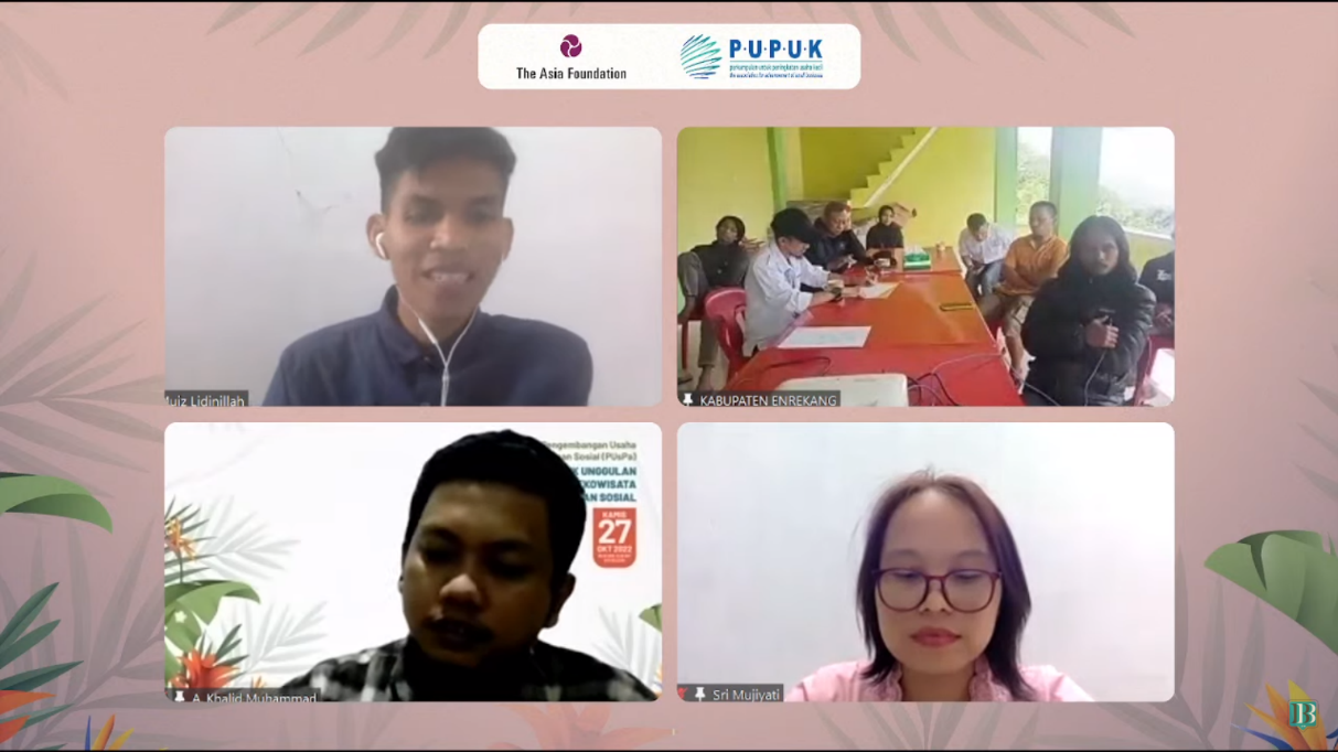 Festival Pengembangan Usaha dan Pasar Perhutanan Sosial (PUsPa) yang digelar oleh The Asia Foundation (TAF) bekerja sama dengan Perkumpulan untuk Peningkatan Usaha Kecil (PUPUK) dan segenap Organisasi Masyarakat Sipil (OMS) pendamping Kelompok Usaha Perhutanan Sosial (KUPS) pada Kamis (27/10/2022). (Foto: Istimewa)