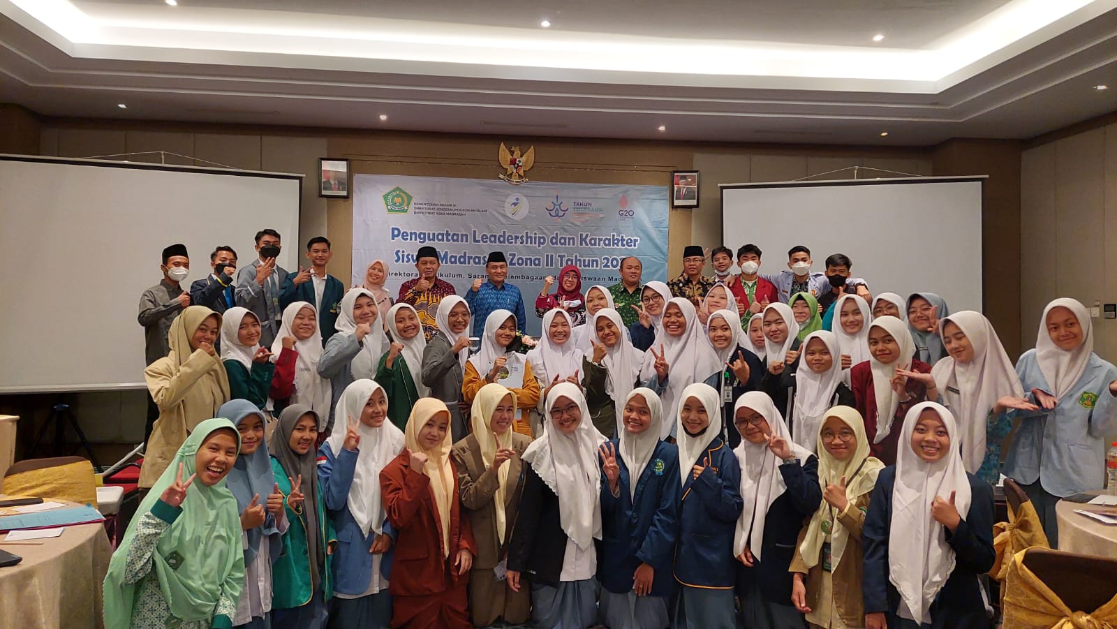 Gelaran Program Penguatan Leadership dan Karakter Siswa Madrasah Zona II yang meliputi Jawa, Bali, NTB, dan Sulawesi Tengah di Kota Yogyakarta. (Foto: Istimewa)