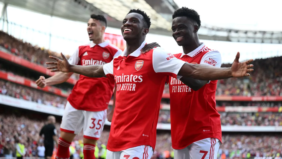 Tiga pemain Arsenal. (Foto: Getty Images)