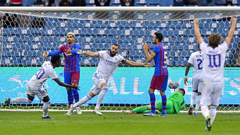Ilustrasi Real Madrid vs Barcelona. (Foto: Twitter/realmadriden)