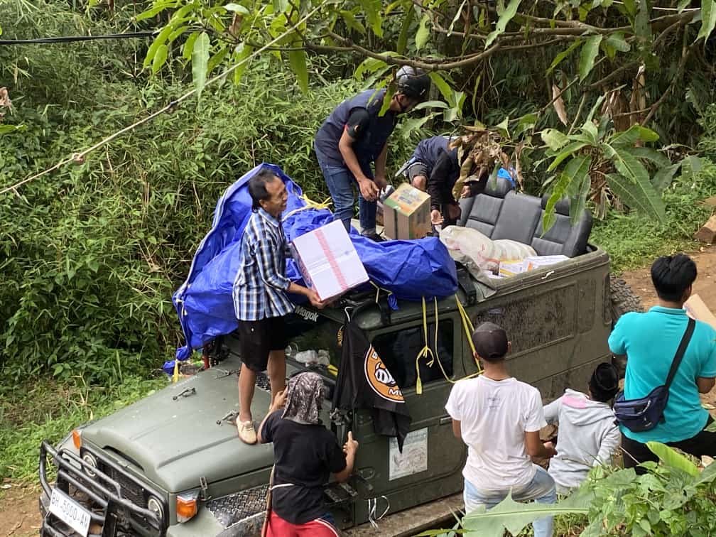 Wahid Foundation menyalurkan bantuan kemanusiaan sebanyak 2685 paket kebutuhan untuk kelompok rentan ibu dan anak pada Jumat-Minggu (25-27/11/2022). (Foto: Istimewa)