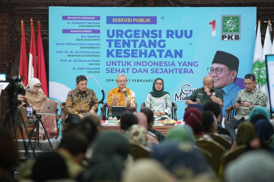 Diskusi publik tentang Urgensi RUU Kesehatan untuk Indonesia yang Sehat dan Sejahtera. (Foto: Dok. PKB)