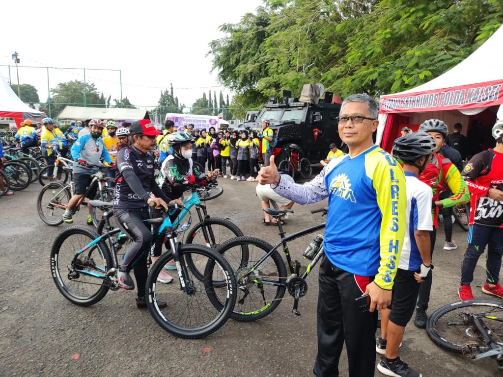 Kegiatan Fun Gowes pada acara puncak HUT KBPP Polri (IST)