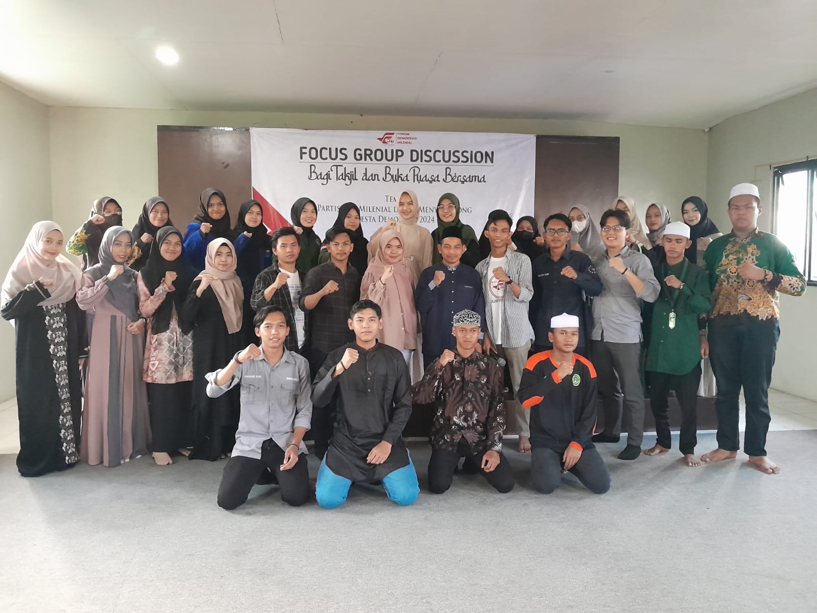 FDM Hulu Sungai Tengah menggelar FGD di Aula Gedung PCNU HST, Kamis (13/4/2023) sore. (Foto: Istimewa)
 