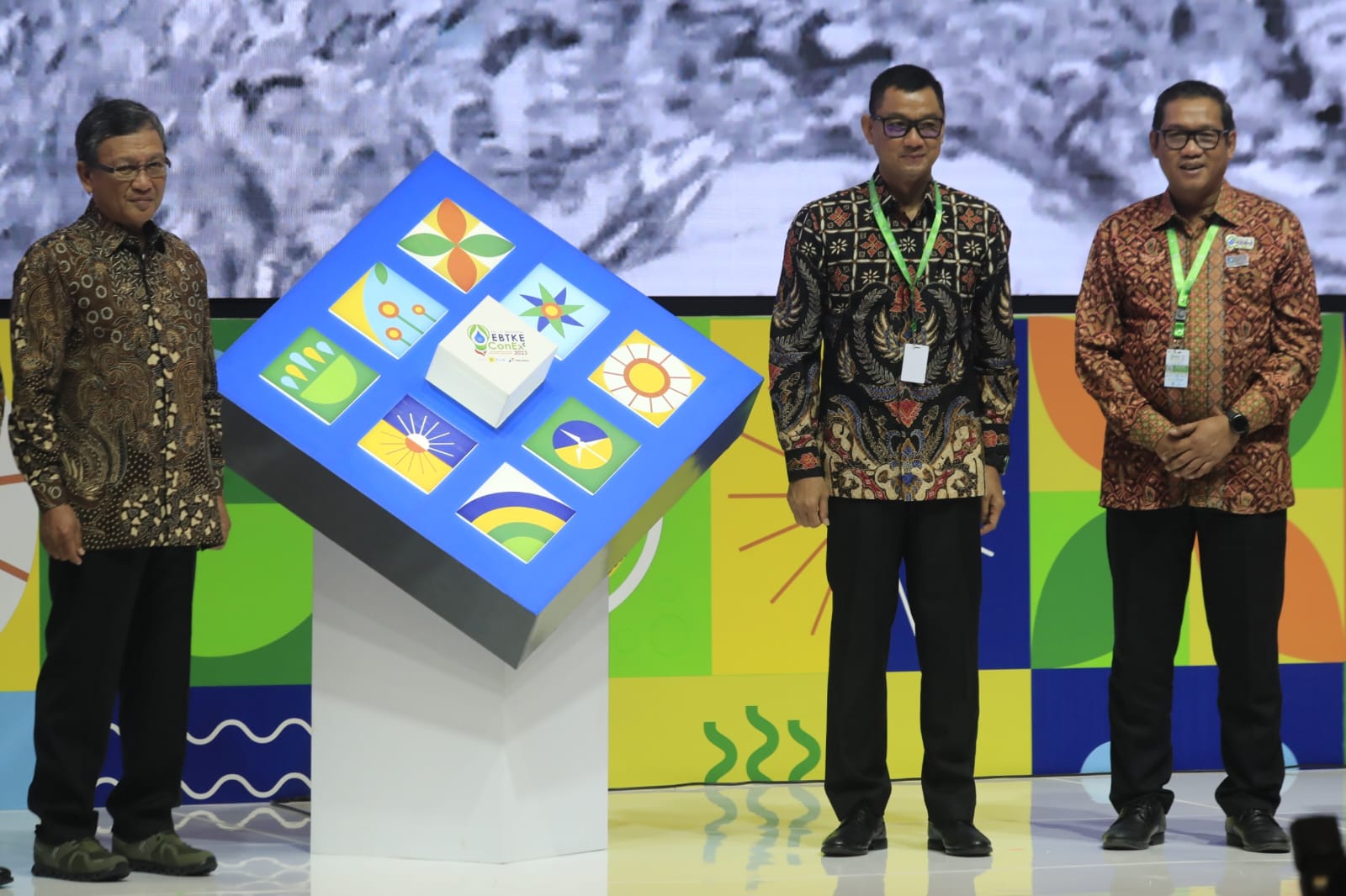 Seremoni pembukaan acara EBTKE Conex 2023 di Tangerang pada Rabu (12/7/2023). (Foto: Istimewa) 