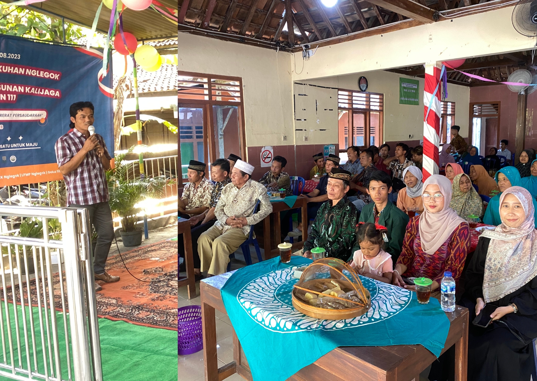 Padukuhan Nglegok, Kelurahan Giritirto, Purwosari, Gunungkidul menggelar kegiatan besar-besaran bersama mahasiswa KKN UIN Sunan Kalijaga Yogyakarta, Kamis (24/8/2023). (Foto: Serikat News) 